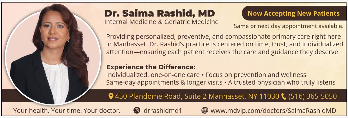Dr Rashid Manhasset Magazine Ad
